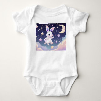 Månkanin Baby Body – Pastell Celestiel Kanin T Shirt