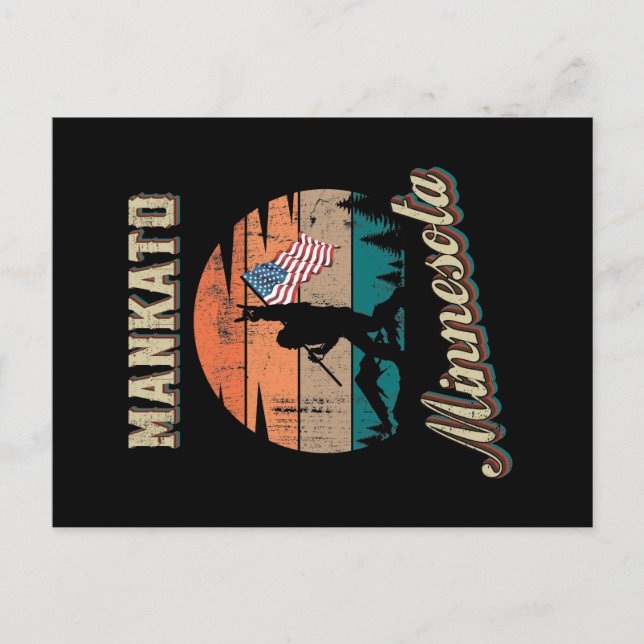 Mankato Minnesota Vykort (Framsida)