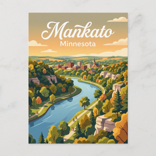 Mankato, Minnesota Vykort (Framsida)