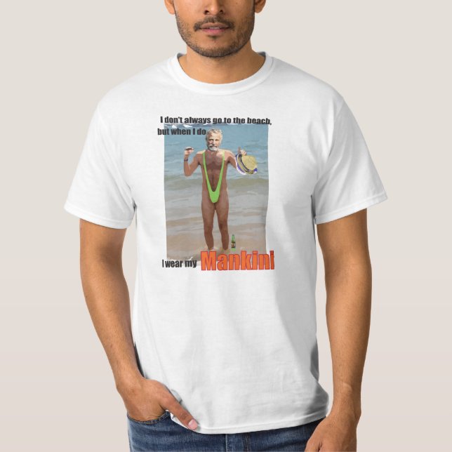 Mankini mest intressant man t shirt (Framsida)