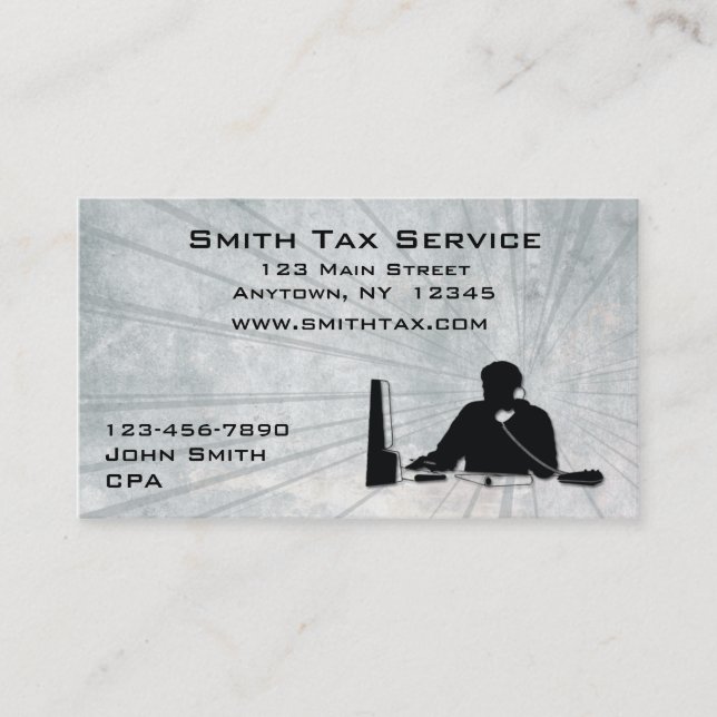 Mankontorsvisitkort Visitkort (Framsida)