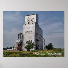 Mankota Grain Elevator Poster