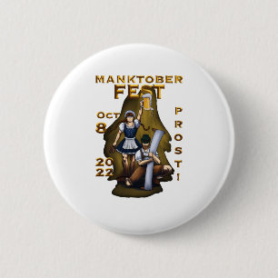 Manktoberfest-vektor Knapp