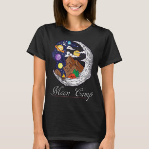 Månläger Månplaneter Yttre rymden Underbar natt T Shirt