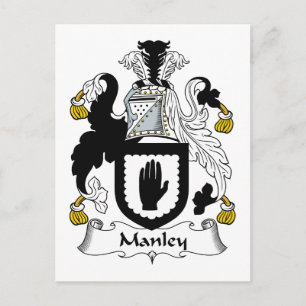 Manley Family Crest Vykort