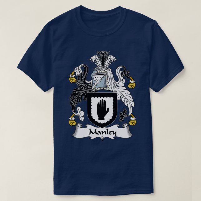 Manley Jackar Arm Family Crest T Shirt (Design framsida)