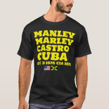 MANLEY MARLEY CASTRO Basic Mörk T-Shirt