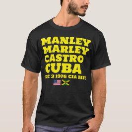 MANLEY MARLEY CASTRO Basic Mörk T-Shirt