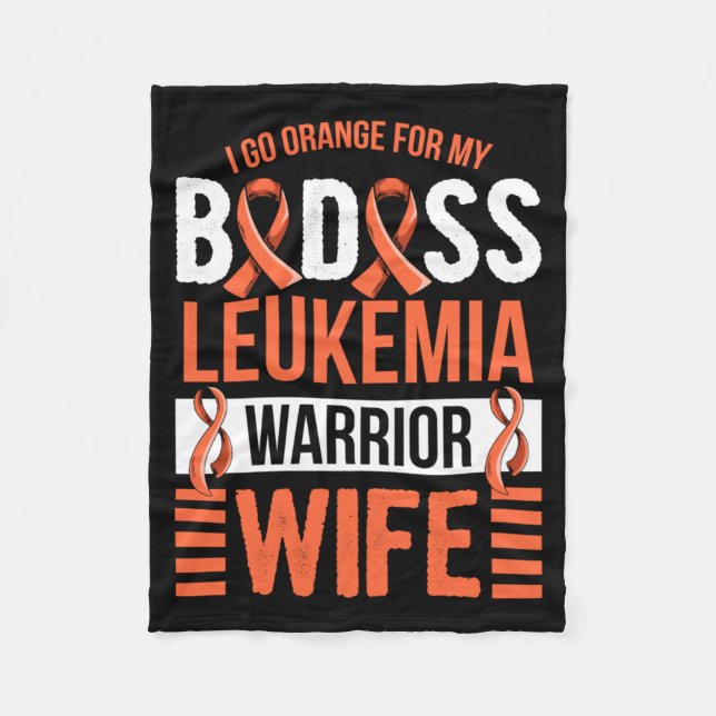 Manlig Aml Leukemi Design För En Make Av En Fleecefilt (Framsidan)