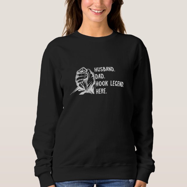 Manlig arm wrestling pappa make legend handgrep Ar T Shirt (Framsida)