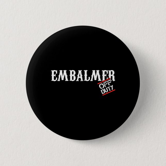 Manlig balsamerare likboxare likbegravning present knapp (Framsida)