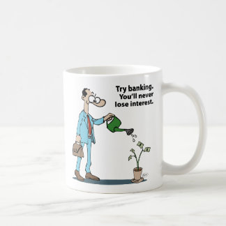 Manlig bankir kaffemugg