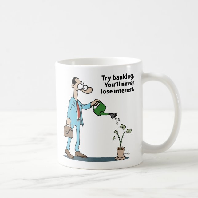 Manlig bankir kaffemugg (Höger)