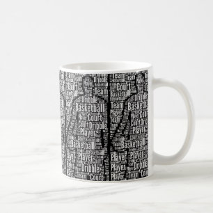 Manlig basketbollsspelare Grafisk sportkaffekopp Kaffemugg
