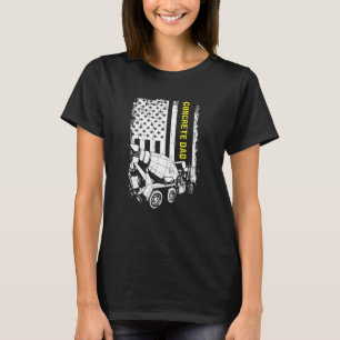 Manlig Betongytfinisher För Byggande Cementarbetar T Shirt