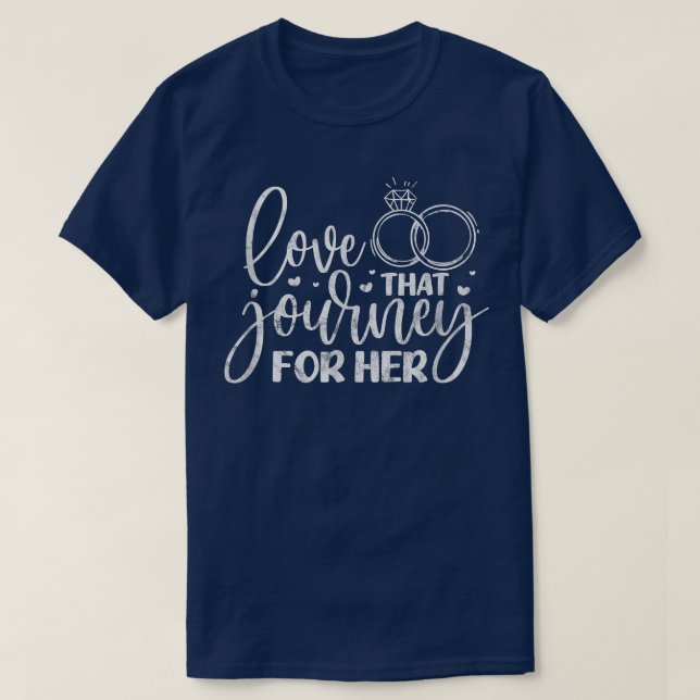 Manlig Brudgum Bröllopsring Sängkammare Fest Distr T Shirt (Design framsida)