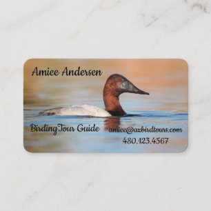 Manlig Canvasback Anka Visitkort