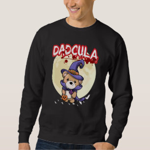 Manlig Dadcula Dracule Vampire Pappa Halloweenfest Lång Ärmad Tröja