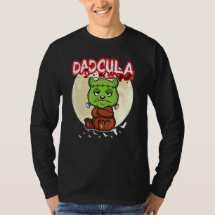 Manlig Dadcula Dracule Vampire Pappa Halloweenfest T Shirt