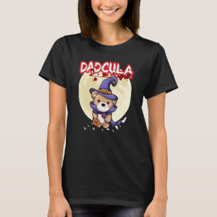Manlig Dadcula Dracule Vampire Pappa Halloweenfest T Shirt