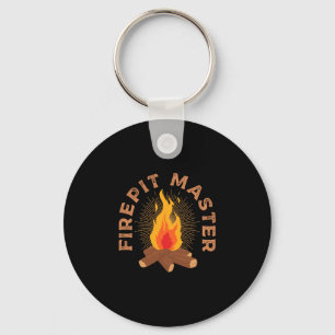 Manlig eldstad master camping campfire camper eld nyckelring