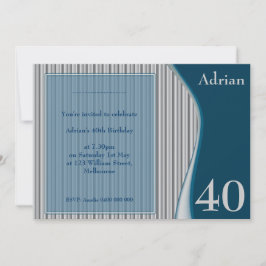 Manlig Elegant Inbjudan