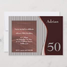 Manlig Elegant Inbjudan RÖD