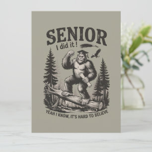 Manlig examen 2026 examen senior skola Bigfoot Inbjudningar