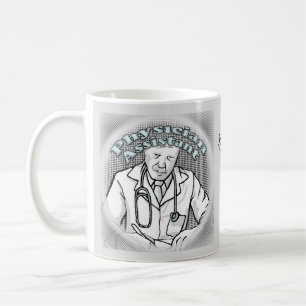 manlig fysikassistent kaffemugg