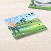Manlig golfspelare svänger in i min 50-årsdag
