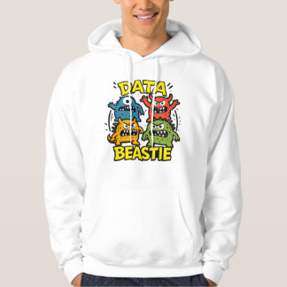 Manlig Growly Data Beastie Hoodie