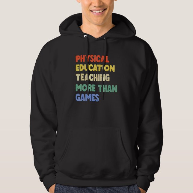Manlig idrottslärare hoodie (Framsida)