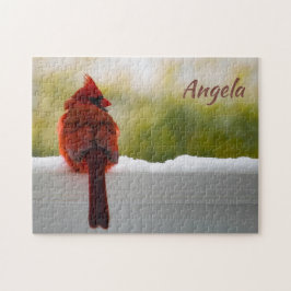 Manlig kardinal 14x11 utmanande pussel