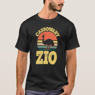 Manlig Kasuar Zio Söt Kasuarfest Italiensk Oklart T Shirt