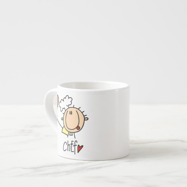 Manlig kock espressomugg (Framsida vänster)
