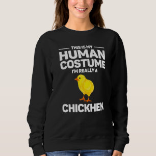 Manlig kyckling Halloween-kostym söt gul kyckling T Shirt