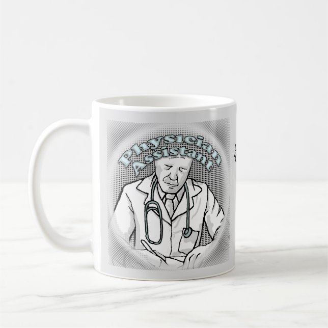 manlig läkarassistent kaffemugg (Vänster)