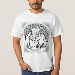manlig läkarassistent t shirt