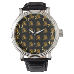 Manlig Lejon med Lejona Namn. Armbandsur
