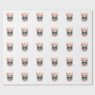 Manlig manipulator Rolig katt solglasögon Vintage  Presentpapper