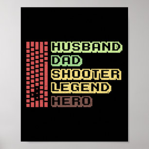 Manlig mus Gamer Design för din datorspel H Poster