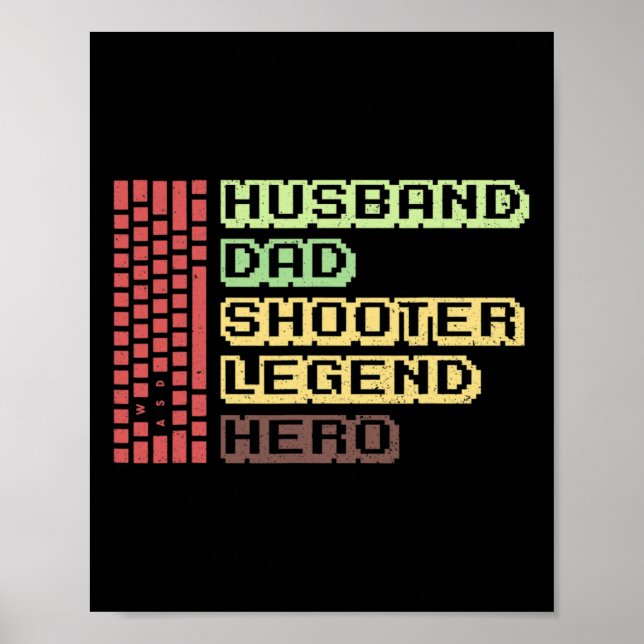 Manlig mus Gamer Design för din datorspel H Poster (Framsidan)