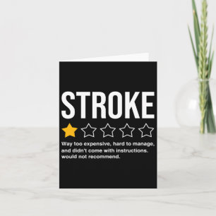 Manlig överlevare efter stroke Hjärtkärlsjukdom Kr Kort