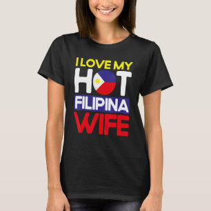 Manlig Philippine Flag Het Filipinska Hustru Pinoy T Shirt