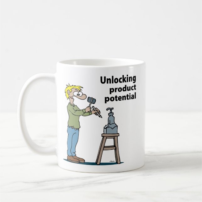 Manlig produktdesigner kaffemugg (Vänster)