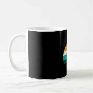 Manlig retro stor fot - cool solnedgång Bigfoot-äl Kaffemugg