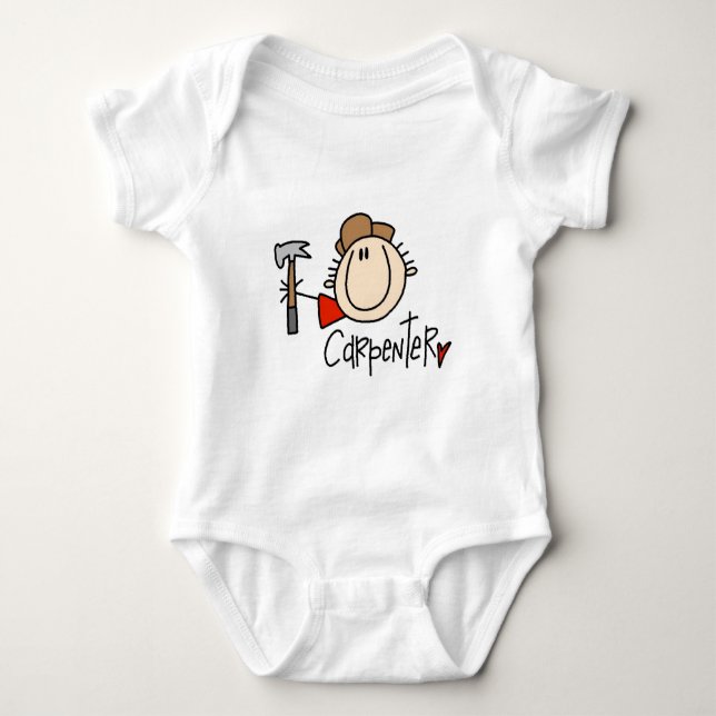Manlig snickare t-shirt (Framsida)