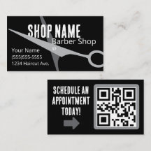 Manlig svart och grå barbershop