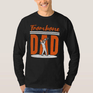 Manlig trombonpappa trombonist musiker instrumenta t shirt