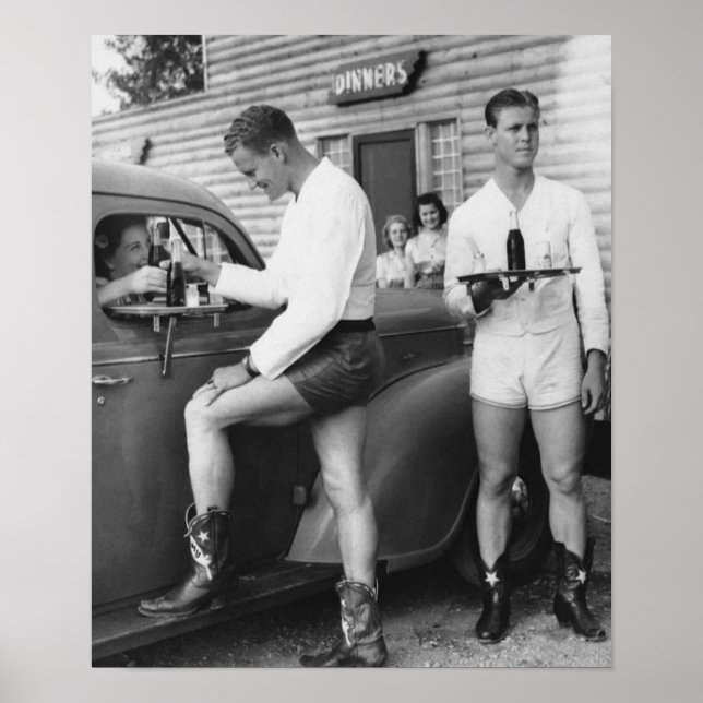 Manliga Carhops Poster (Framsidan)